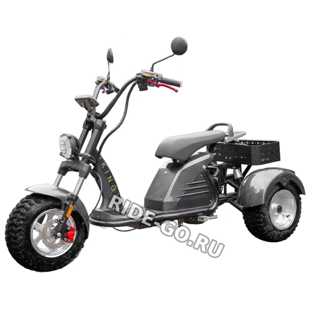 Электроскутер Ikingi M6 PRO Trike Карбон