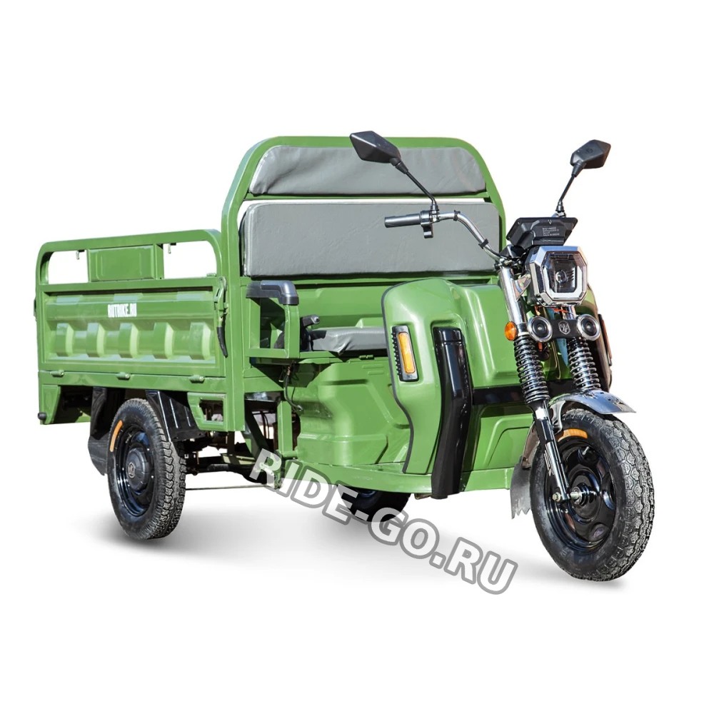 Грузовой электротрицикл Rutrike Маяк 1600 60V1000W зеленый