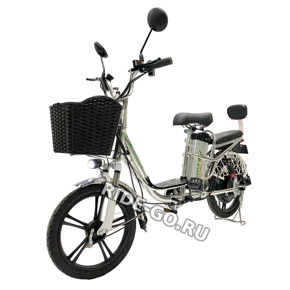 Электровелосипед Колхозник GreenCamel Транк 18 V8 PRO (R18 250W) алюм, DD, гидравл, 2х подвес