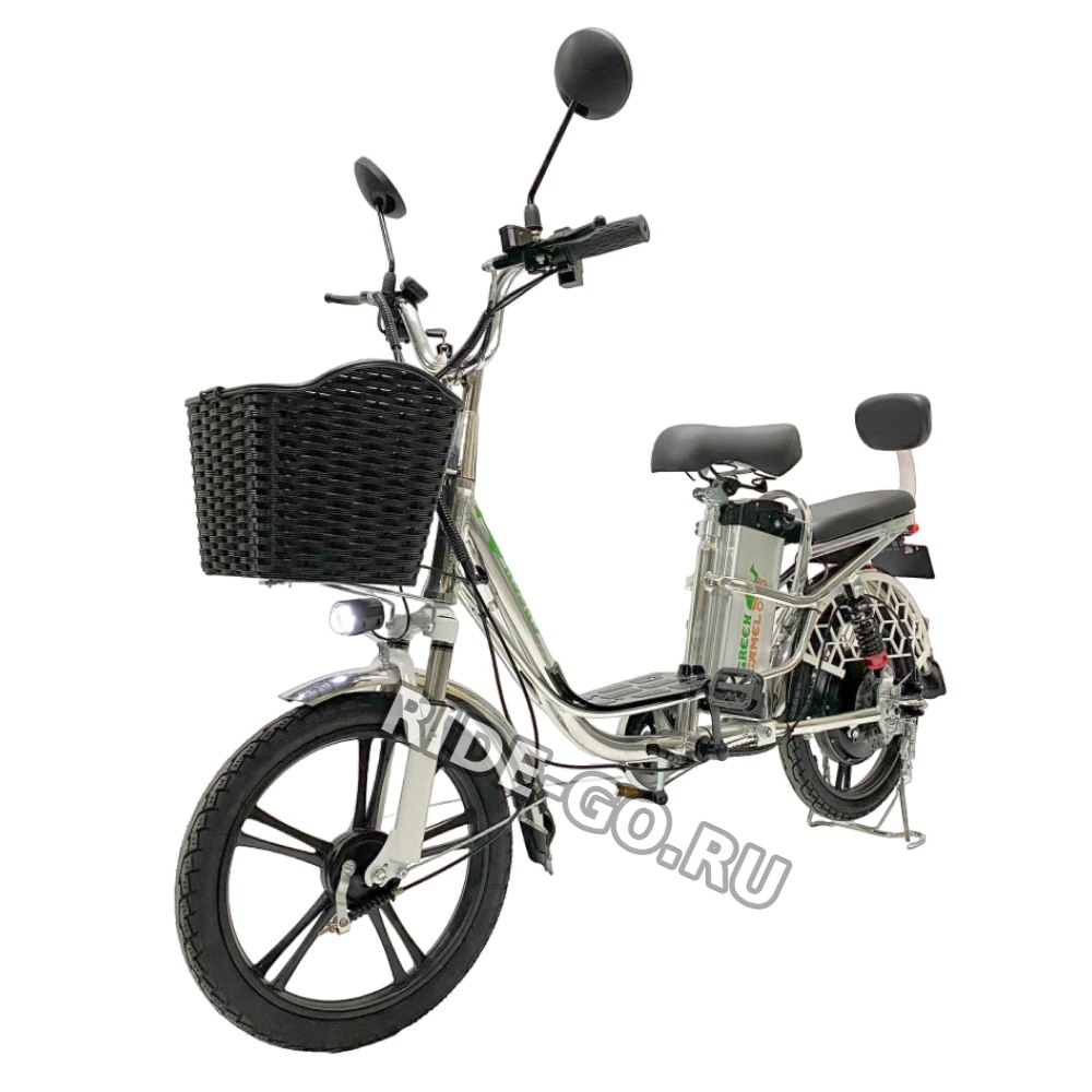 Электровелосипед Колхозник GreenCamel Транк 18 V8 PRO (R18 250W 60v10Ah) алюм, DD, гидравл, 2х подвес