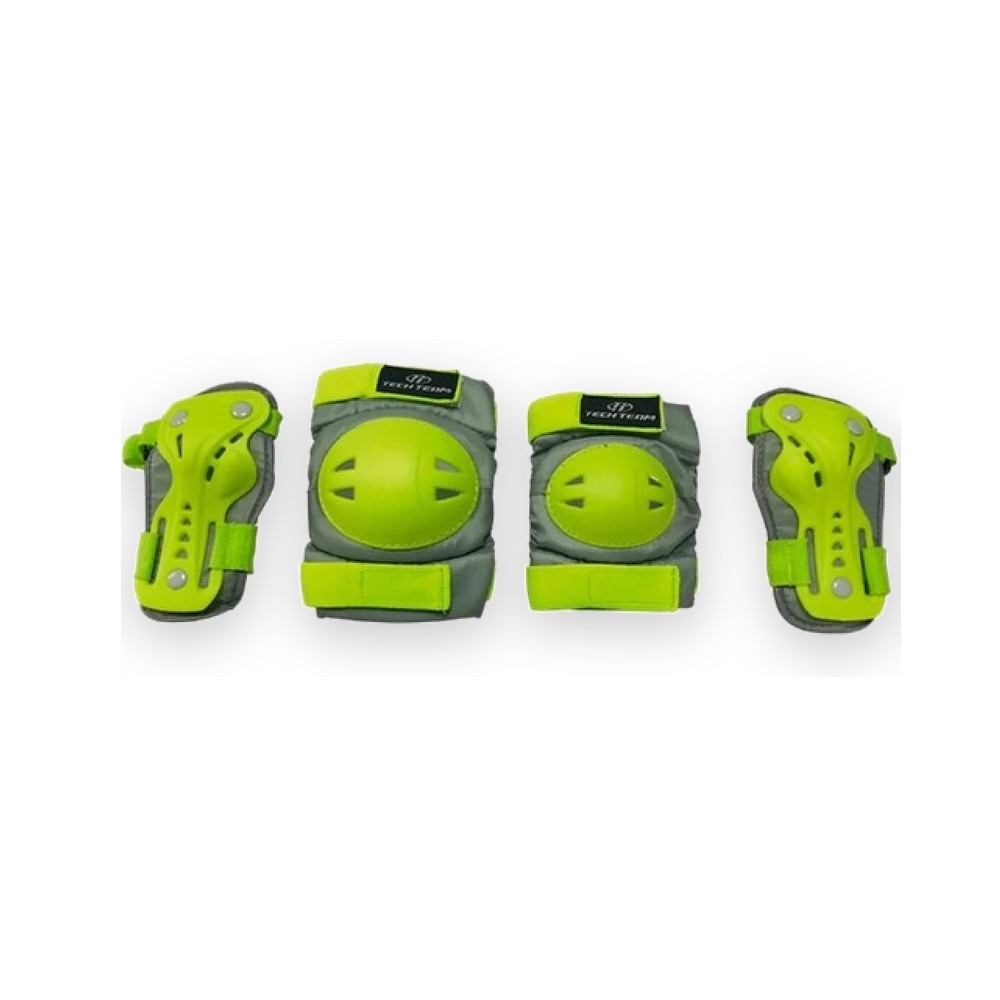 Набор защиты Tech Team Safety line 500, цвет зеленый (размер M)