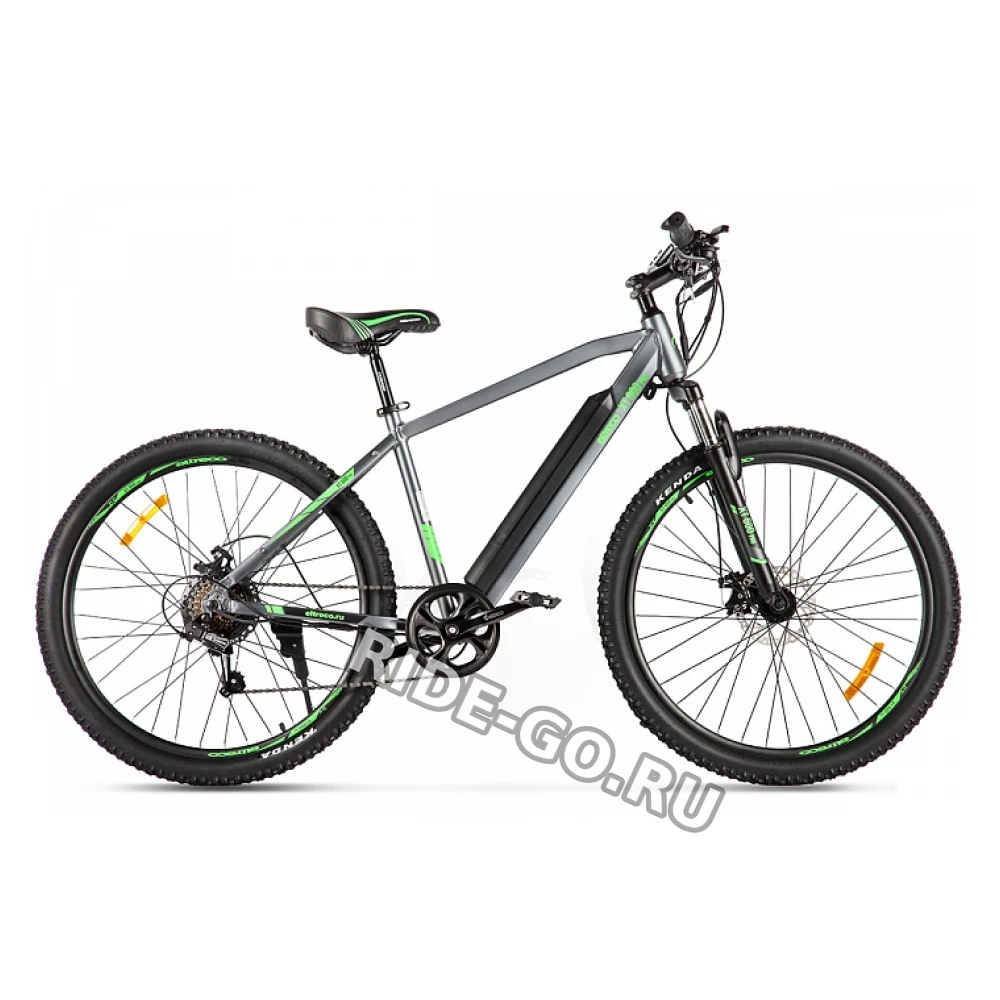 Электровелосипед Eltreco XT 600 Pro (серо-зеленый)