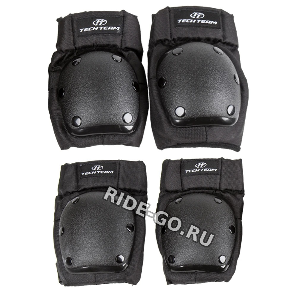 Наколенники Tech Team Safety Line 1300 черный (РАЗМЕР M)