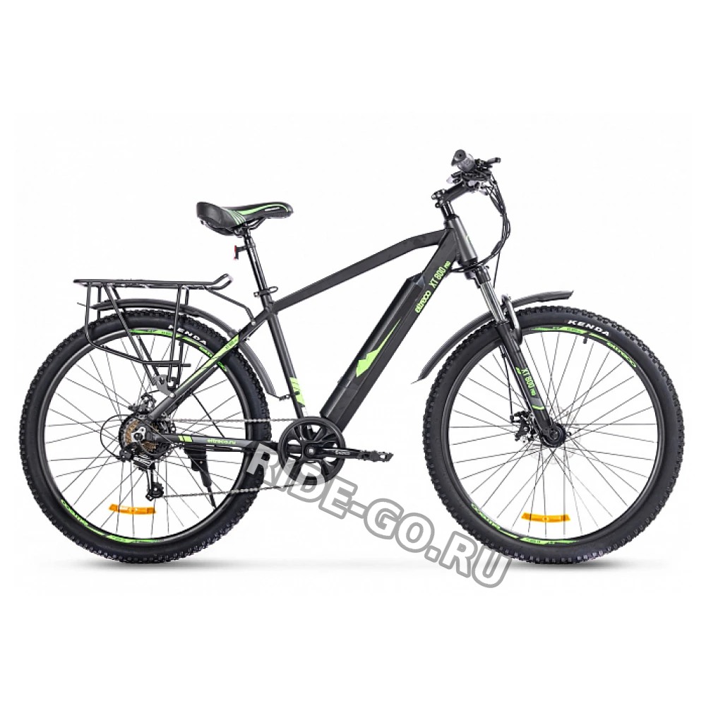Электровелосипед Eltreco XT 800 Pro (черно-зеленый)