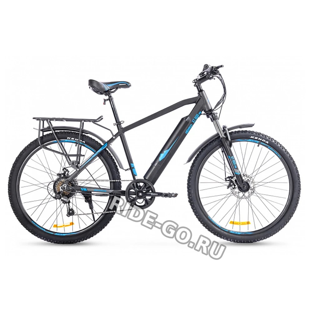 Электровелосипед Eltreco XT 800 Pro (черно-синий)