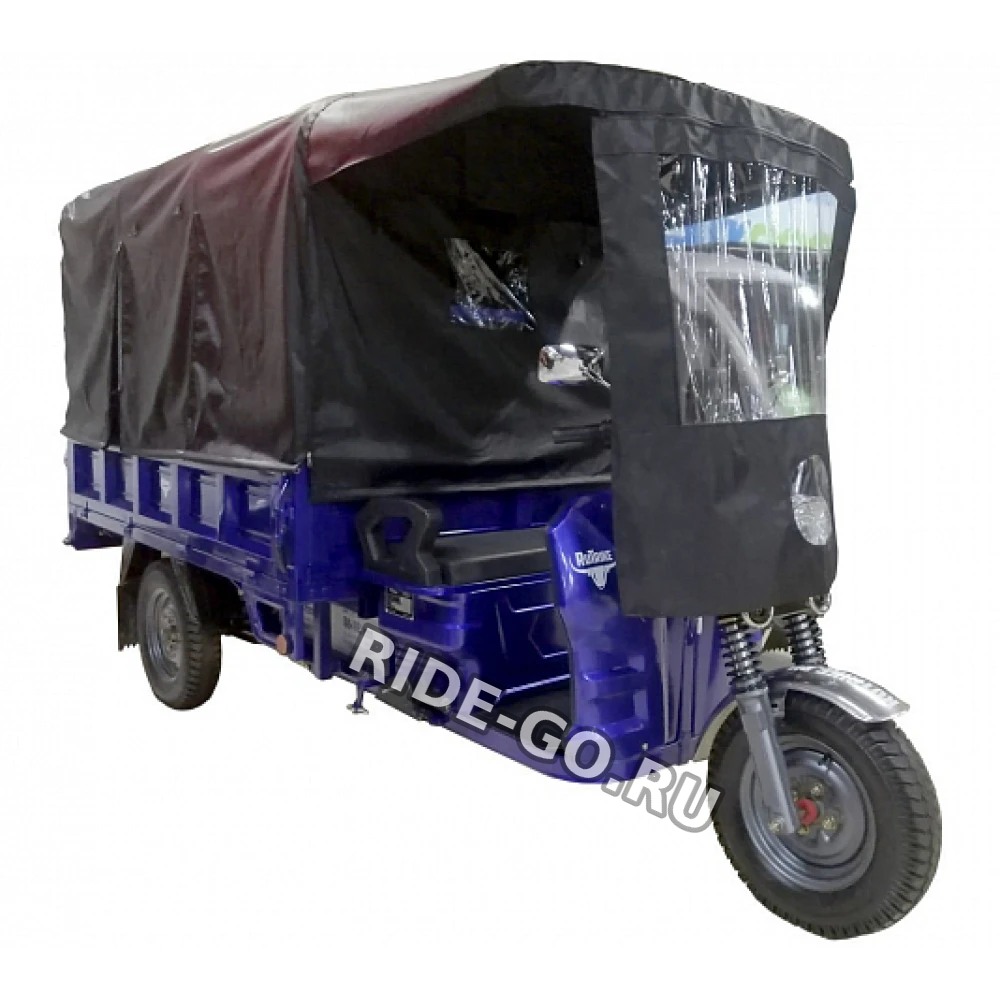 Тент защитный для грузового электротрицикла Rutrike 2000x1200 Титан
