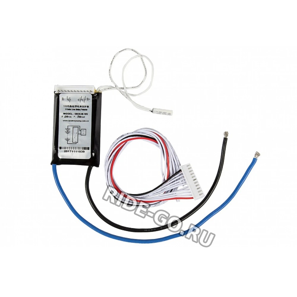 Плата BMS 36V 10A (SM36-M-10S) для электровелосипеда