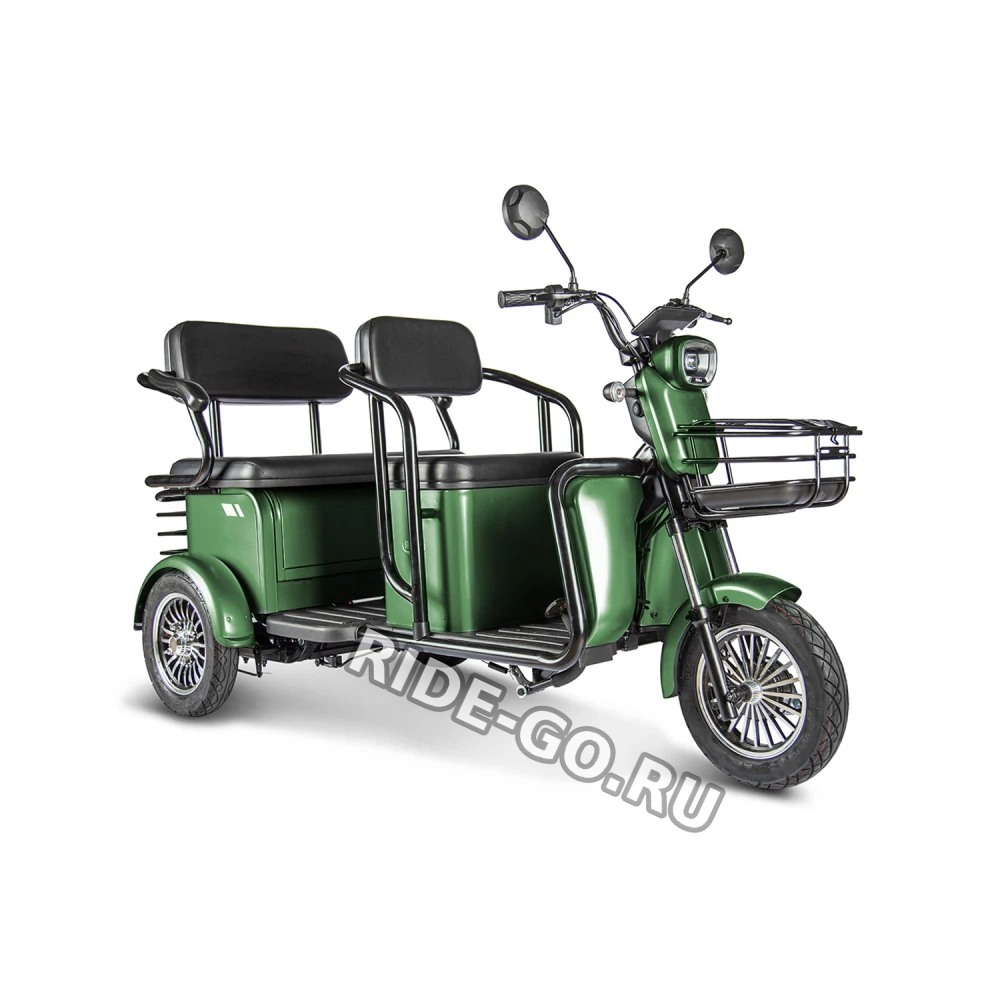 Электротрицикл Rutrike Экипаж Зеленый