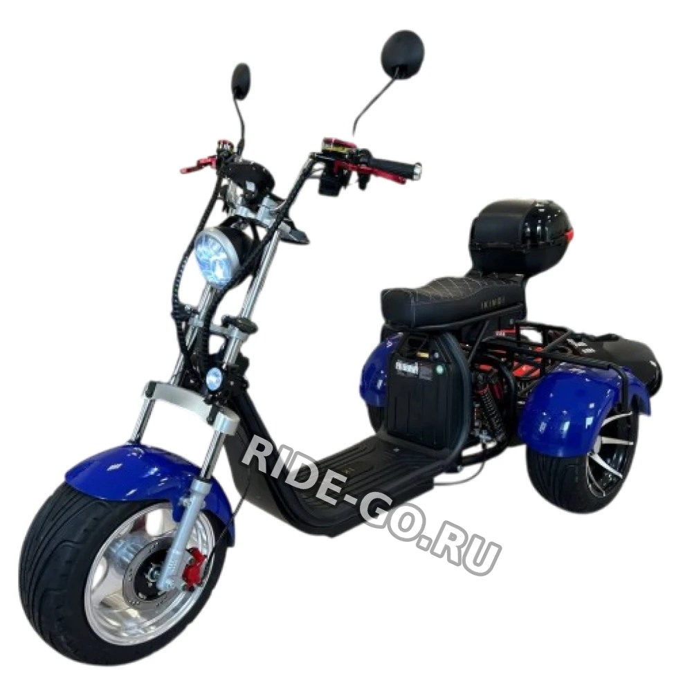 Электроскутер Ikingi X12 PRO Trike синий
