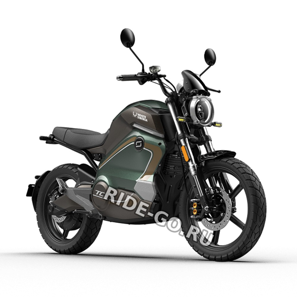 Электромотоцикл WHITE SIBERIA SUPER SOCO TC WANDERER (Зеленый)