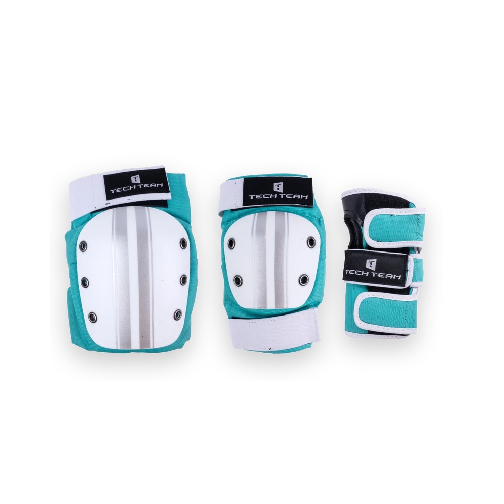 Набор защиты Tech Team Safe fit adult 2.0, цвет бирюзовый (размер M)