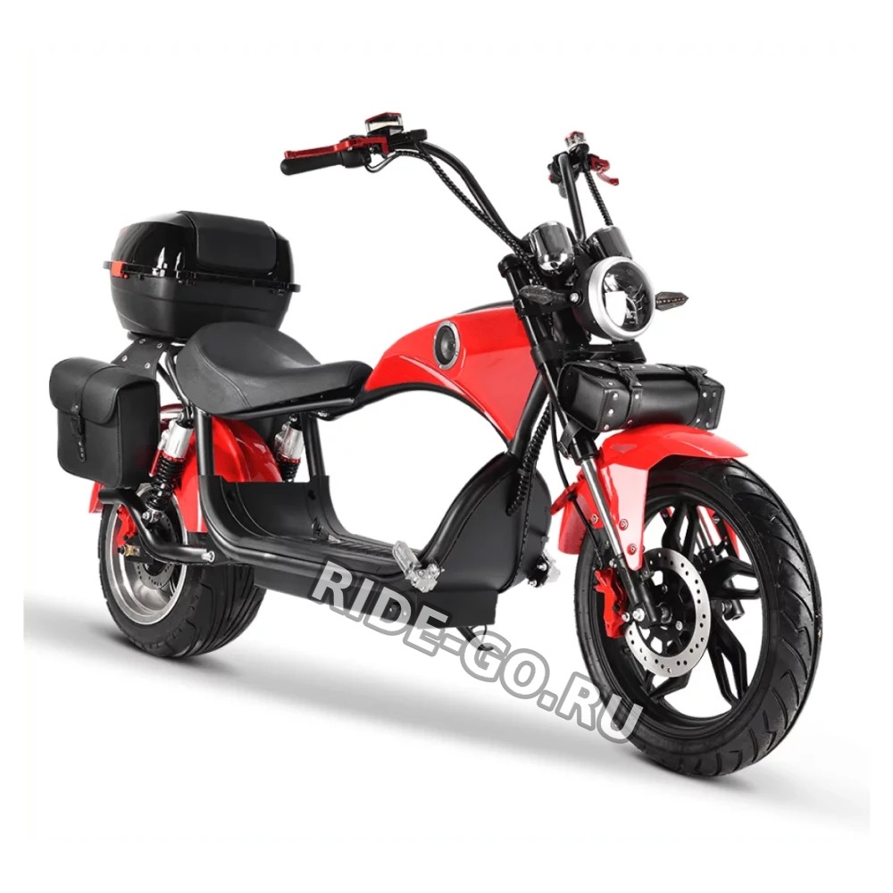 Электроскутер CityCoco Harley Chopper 3000W 60V 30Ah Красный
