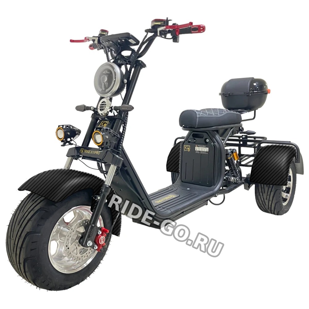 Электроскутер трехколесный CITYCOCO GT X11 PRO TRIKE 2024 Карбон