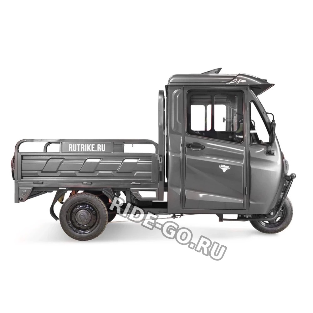 Грузовой электротрицикл Rutrike КАРГО Кабина 1500 60V1000W Серый