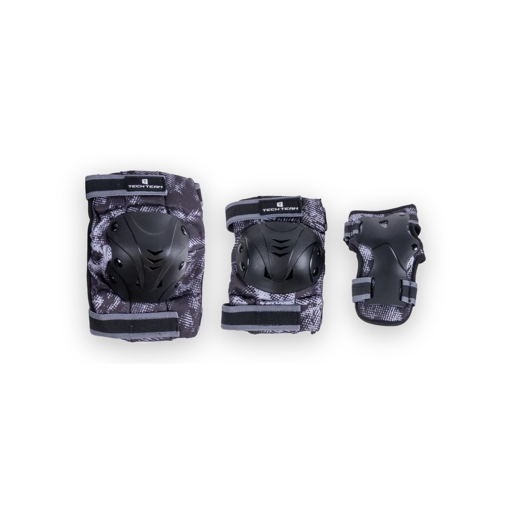 Набор защиты Tech Team Safe Fit Adult 1.0 Grey (Серый) Размер M