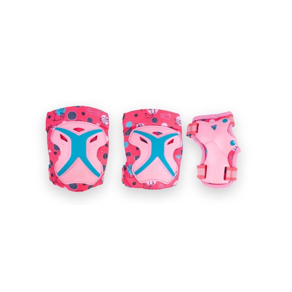 Набор защиты Tech Team Safe Fit Kids 3.0 Pink (Розовый) Размер M