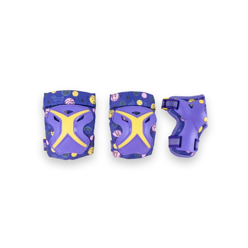 Набор защиты Tech Team Safe Fit Kids 3.0 Purple (Фиолетовый) Размер L