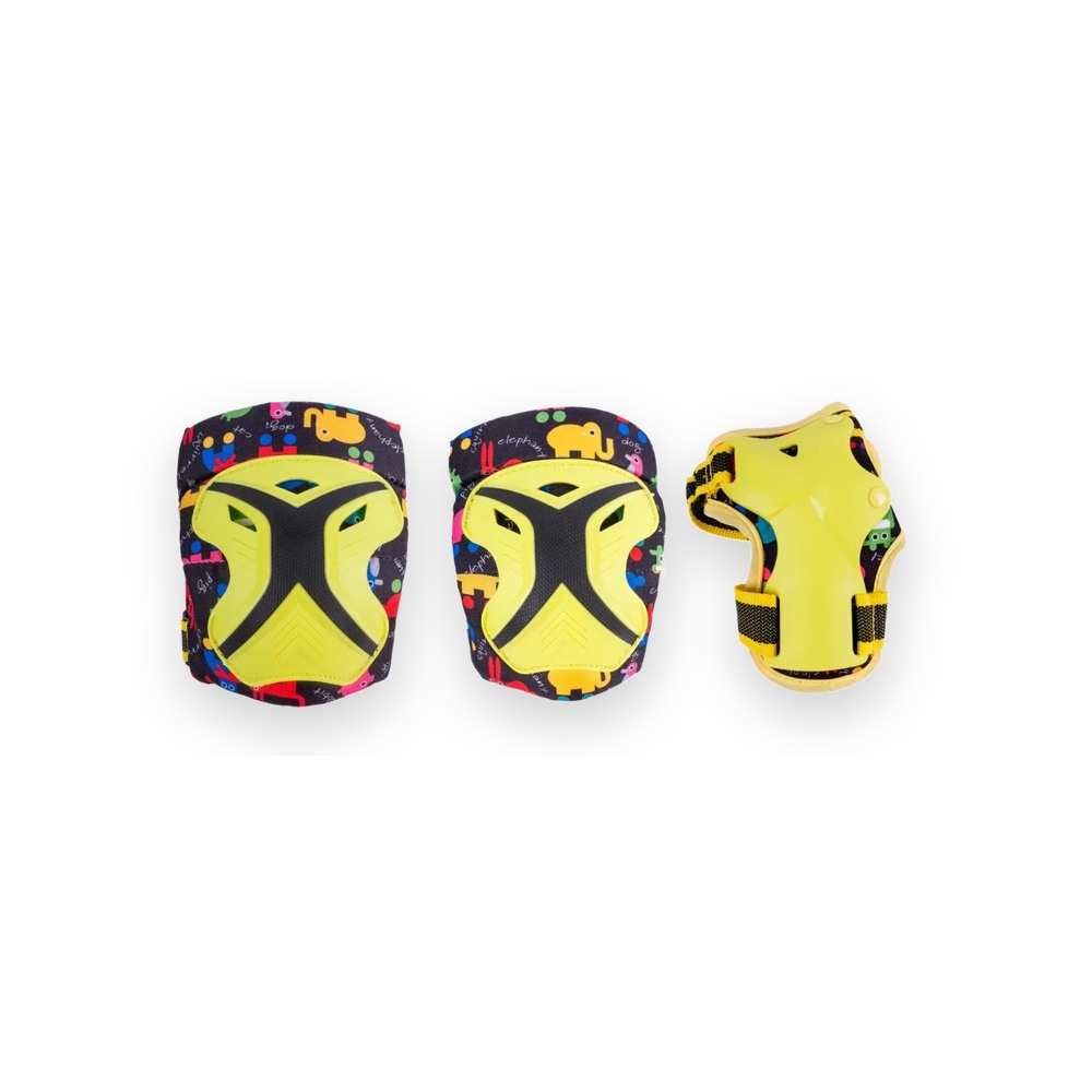 Набор защиты Tech Team Safe Fit Kids 3.0 Yellow (Жёлтый) Размер M