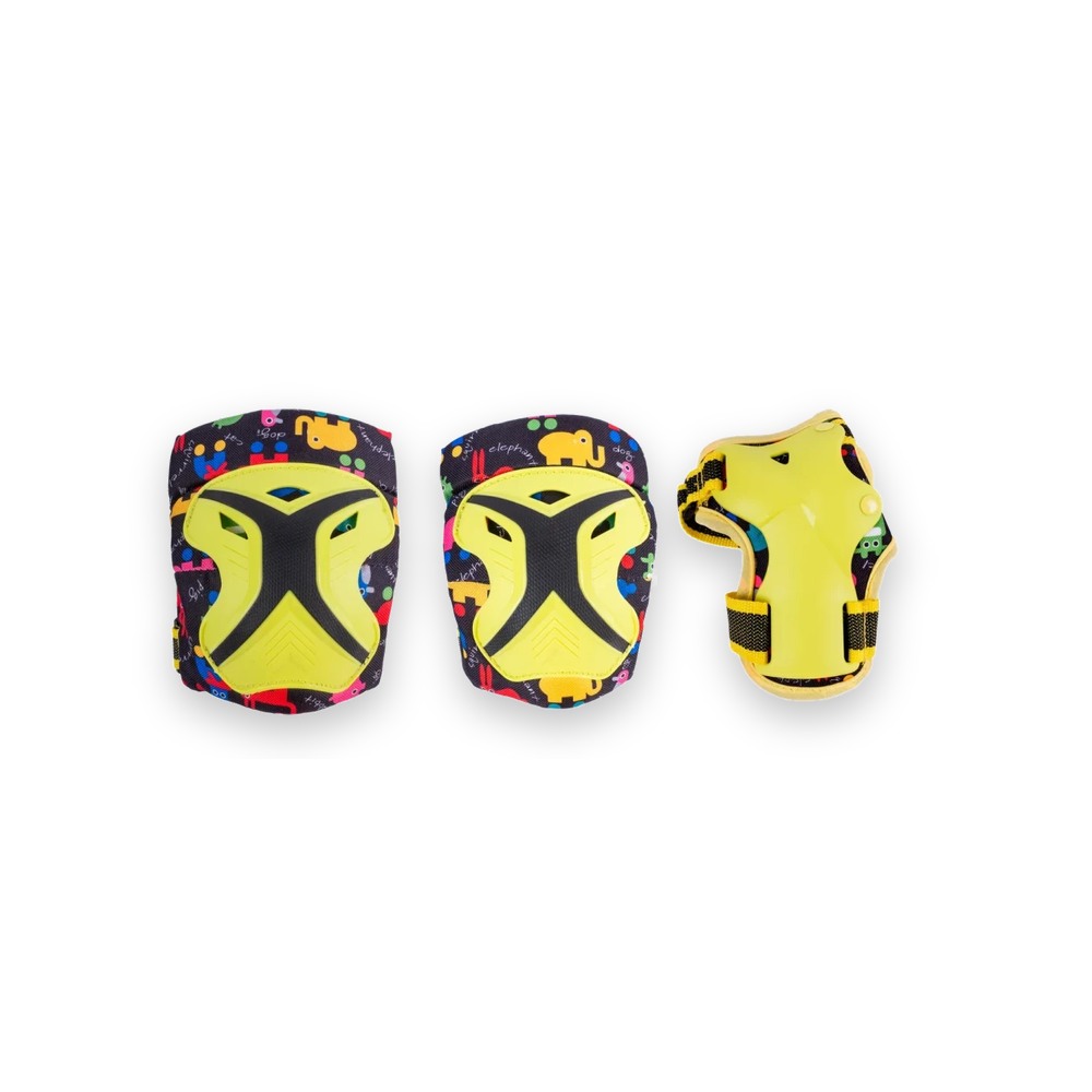Набор защиты Tech Team Safe Fit Kids 3.0 Yellow (Жёлтый) Размер S