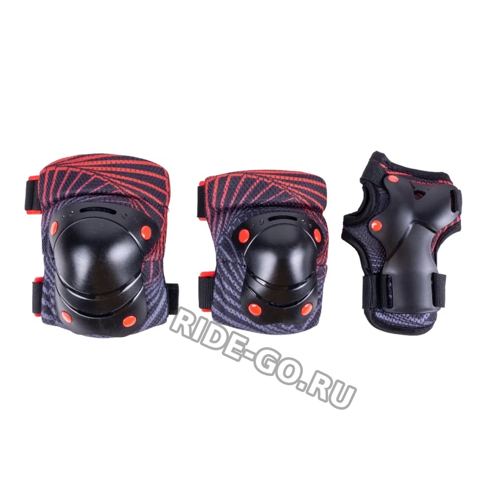 Набор защиты Tech Team Safe Fit Teens 2.0 Red (Красный) Размер S