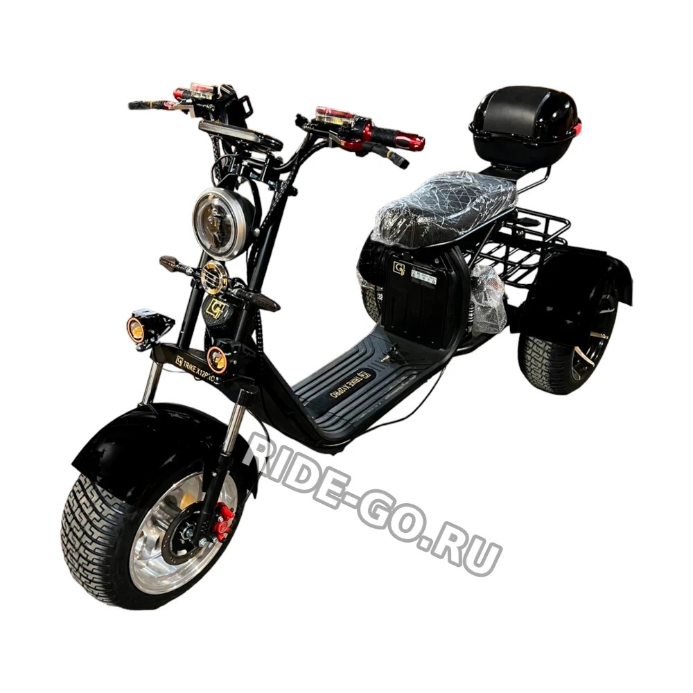 Электроскутер CITYCOCO GT X12 TRIKE Матовый чёрный