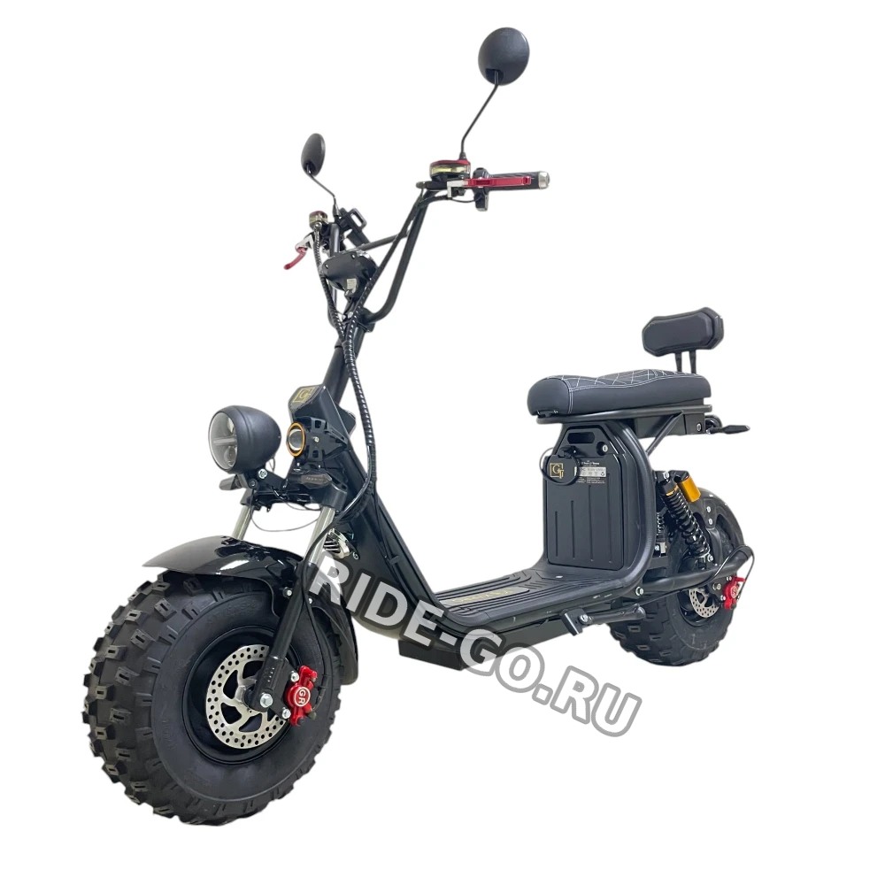 Электроскутер Citycoco GT X7 PRO Черный (2000W) Off Road