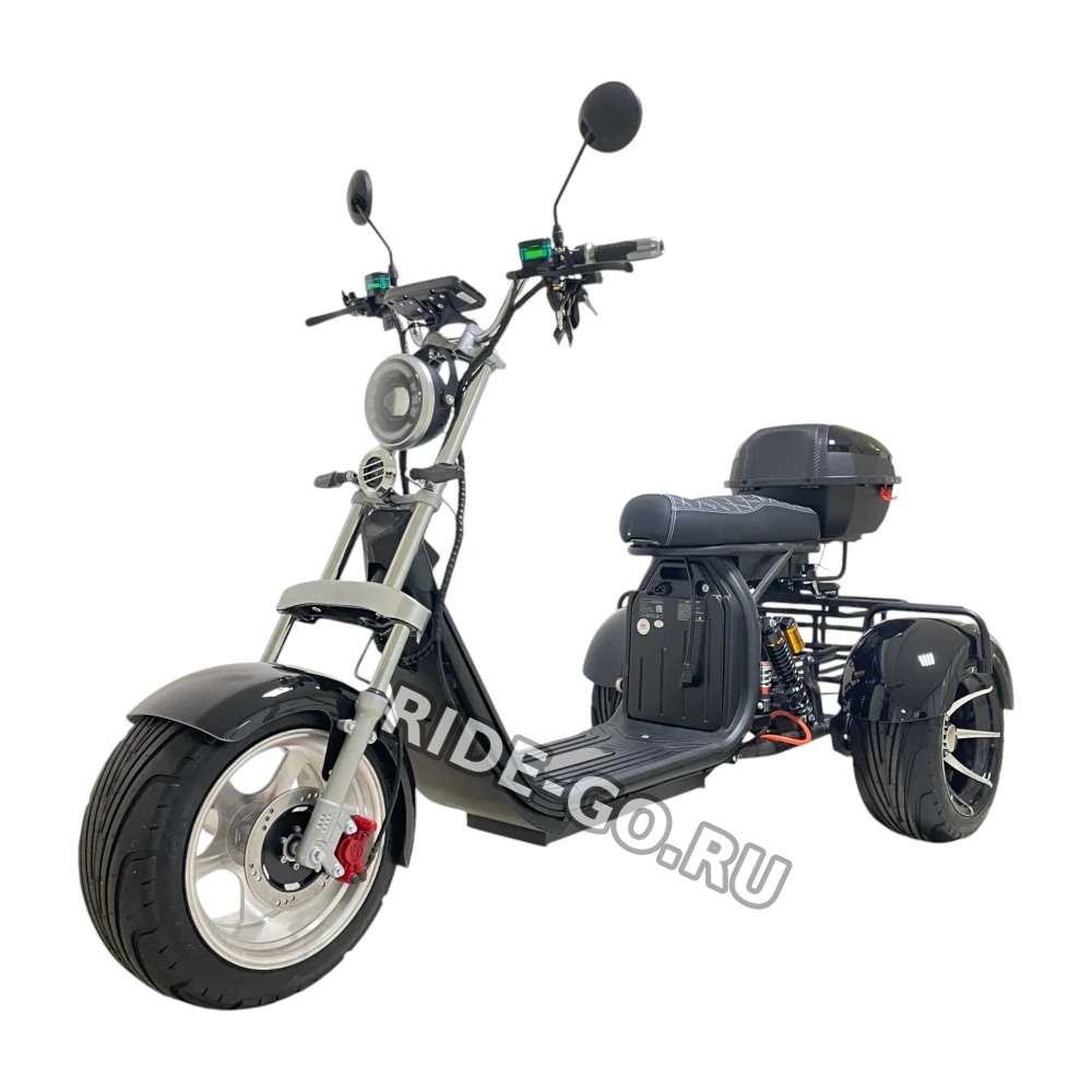 Электроскутер CITYCOCO X12 TRIKE Черный глянец