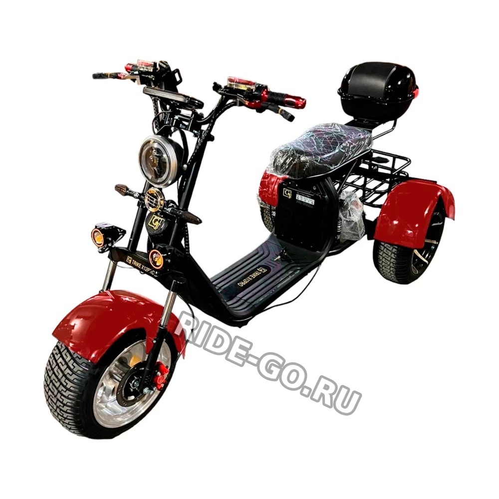 Электроскутер CITYCOCO GT X12 TRIKE Красный