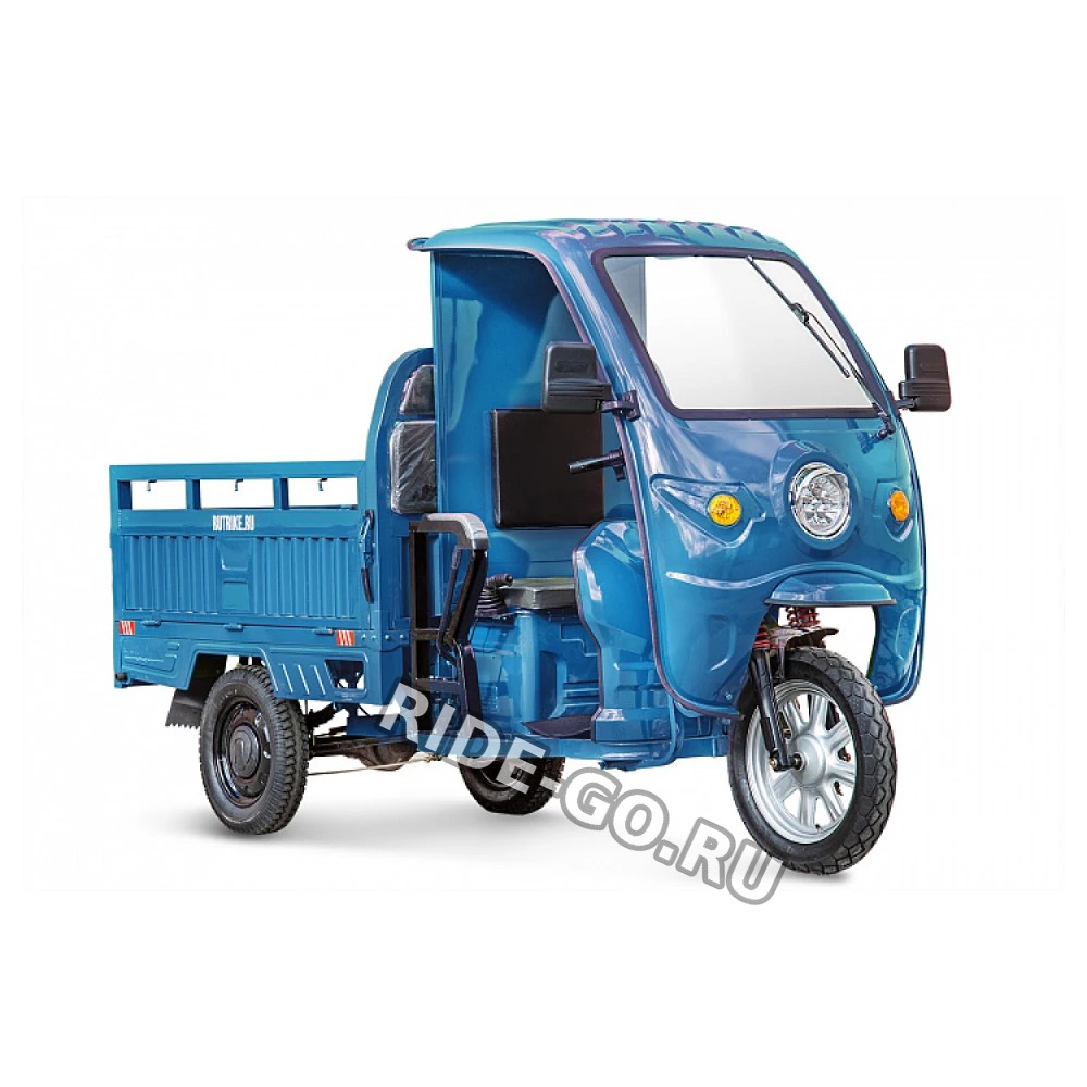 Грузовой электротрицикл Rutrike Гермес 1500 60V1200W темно-синий матовый