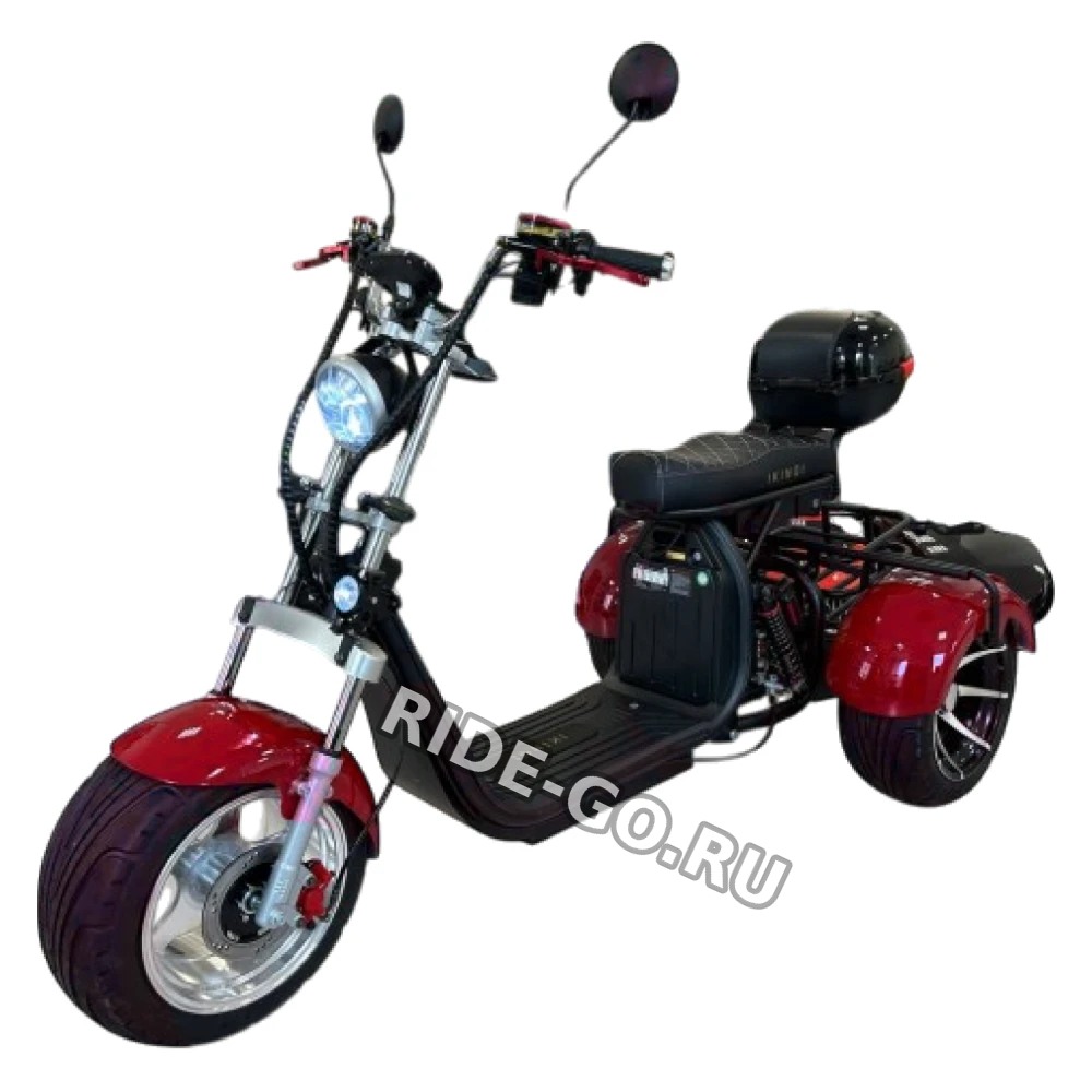 Электроскутер Ikingi X12 PRO Trike красный