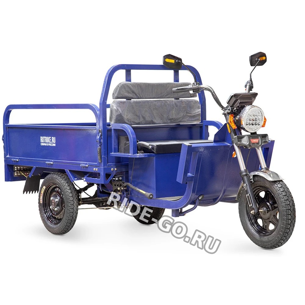 Грузовой электротрицикл Rutrike Партнёр 1500 48V1200W Синий