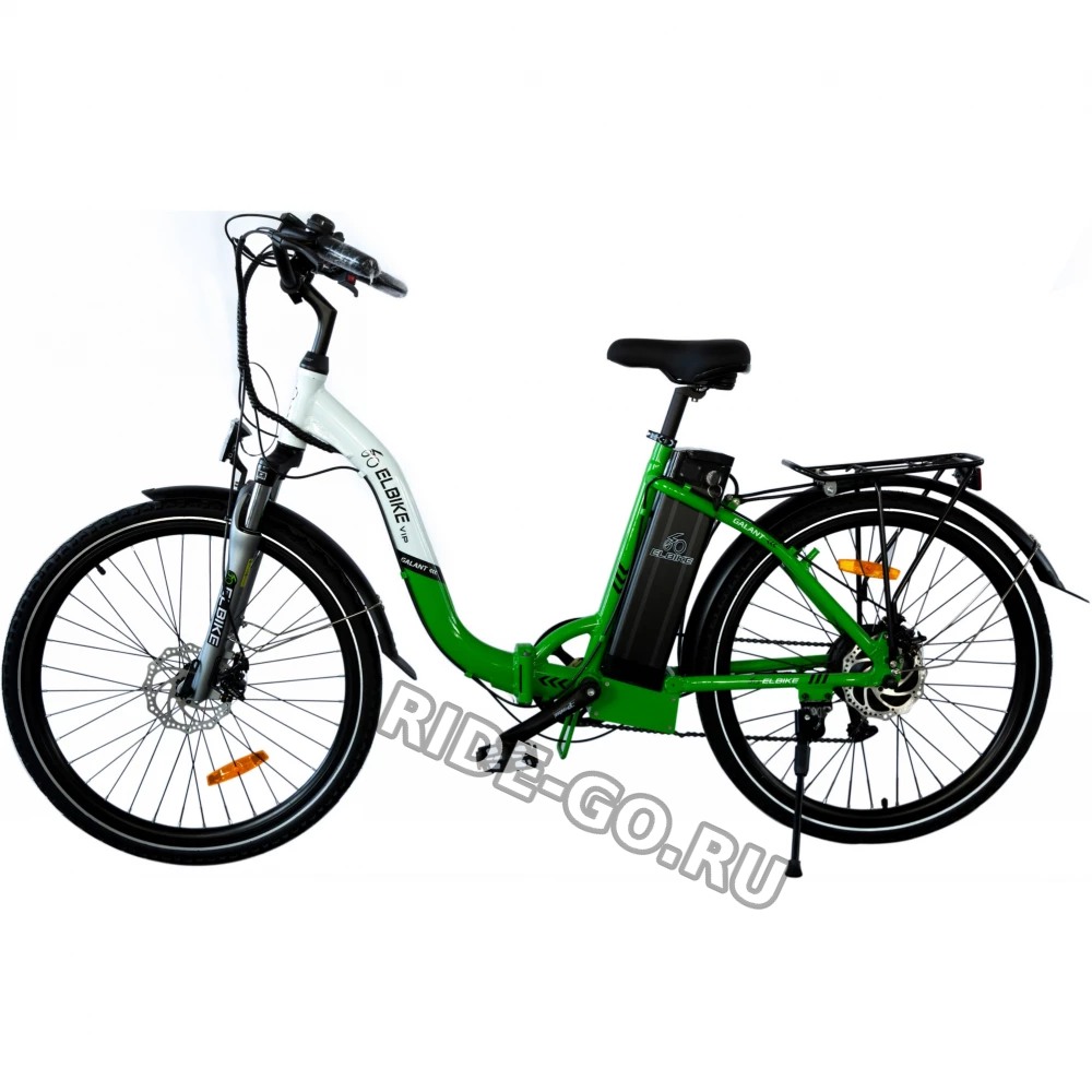 Электровелосипед ELBIKE GALANT BIG VIP бело-зеленый