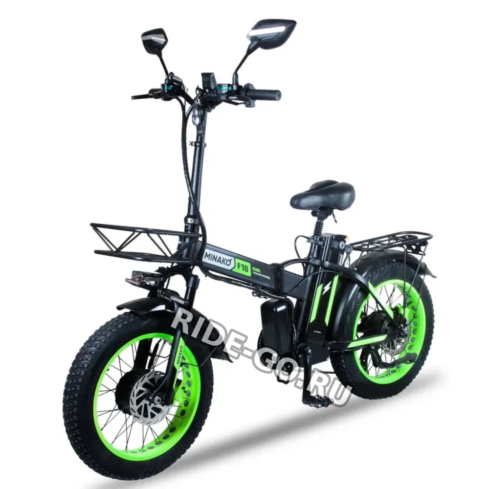 Электровелосипед Minako F10 Dual PRO салатовый