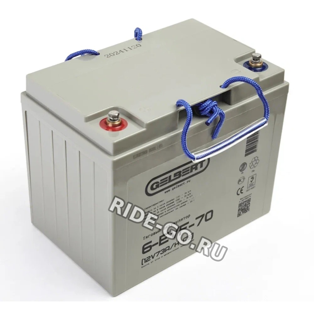 Тяговый аккумулятор Rutrike Gelbert 6-EVF-70 (12V73A/H C5)