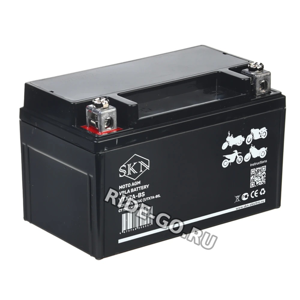 Аккумулятор стартерный для мототехники SKN YTZ10S (12V/10Ah/190A) [UTZ10S, CT 1210.1, MT 12-10]