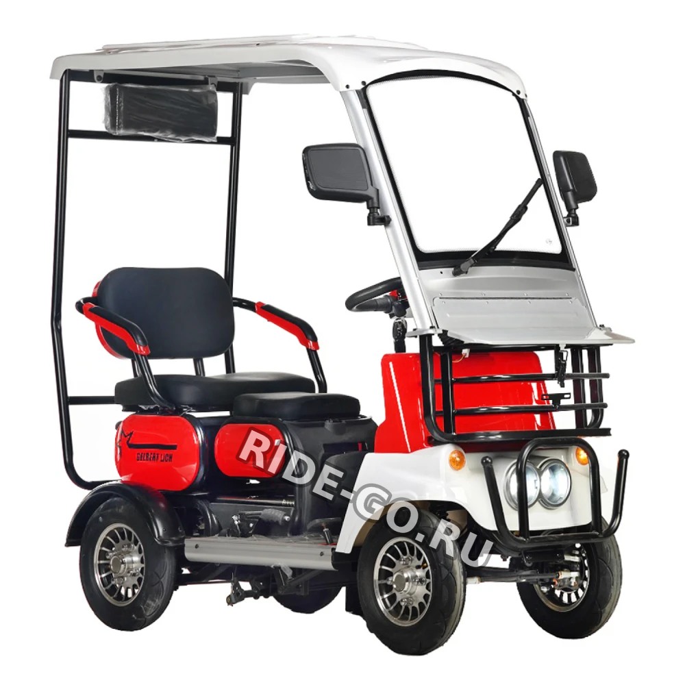 Электротрицикл Rutrike Gelbert Lich 48V/60V 600Вт Красный