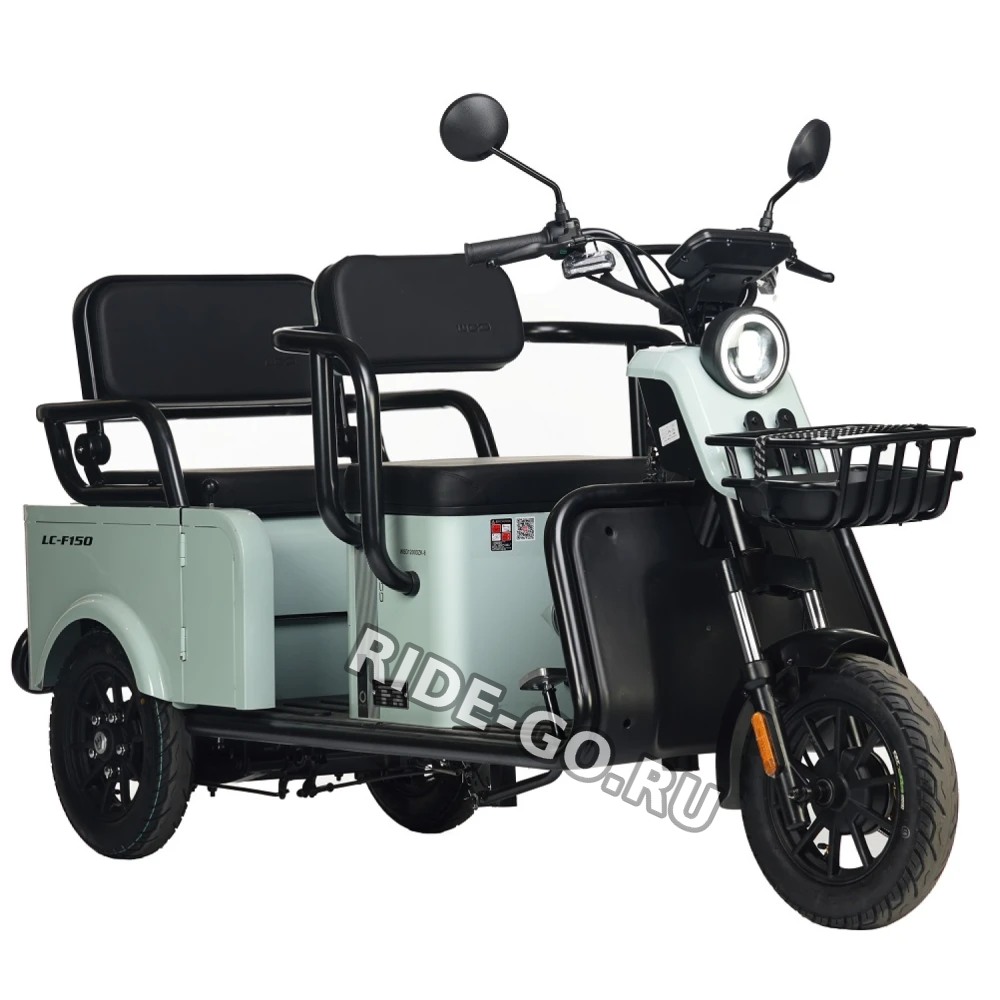 Электротрицикл Wanshida LC-F150 60V 1000Вт Зелёный