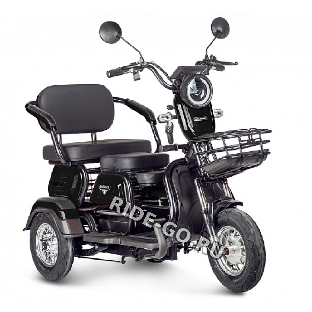 Электротрицикл Rutrike Gelbert Caf 48V/60V 600Вт Черный