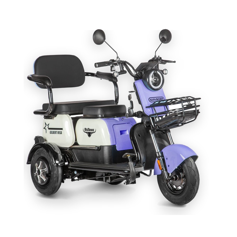 Электротрицикл Rutrike Gelbert Vega 48V/60V 600Вт Фиолетовый