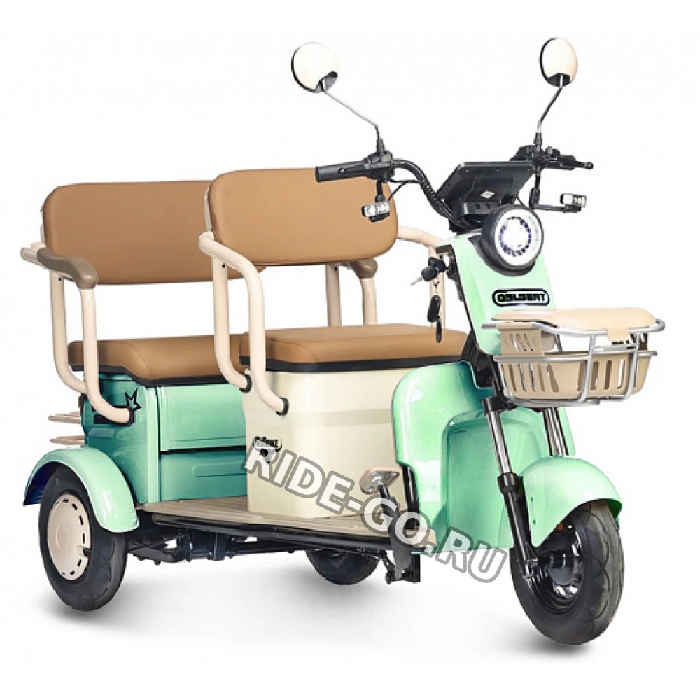 Электротрицикл Rutrike Gelbert Atlas 48V/60V 600Вт Зеленый