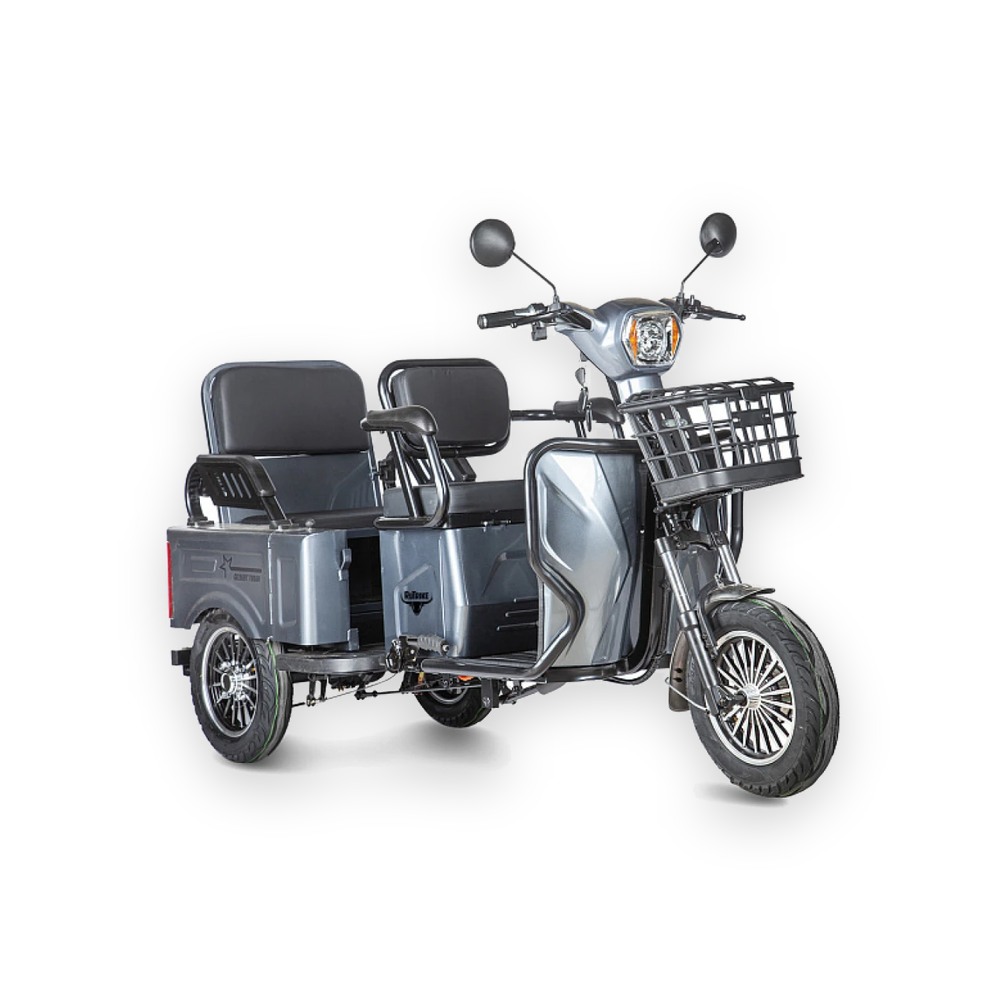 Электротрицикл Rutrike Gelbert Tuban 48V/60V 600Вт Серый