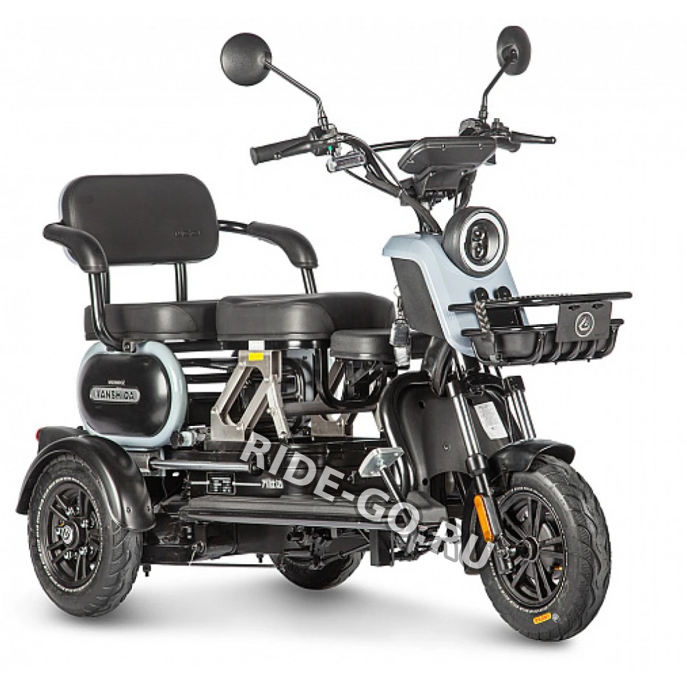 Электротрицикл Wanshida UN MOTO 60V 650Вт Черно-синий