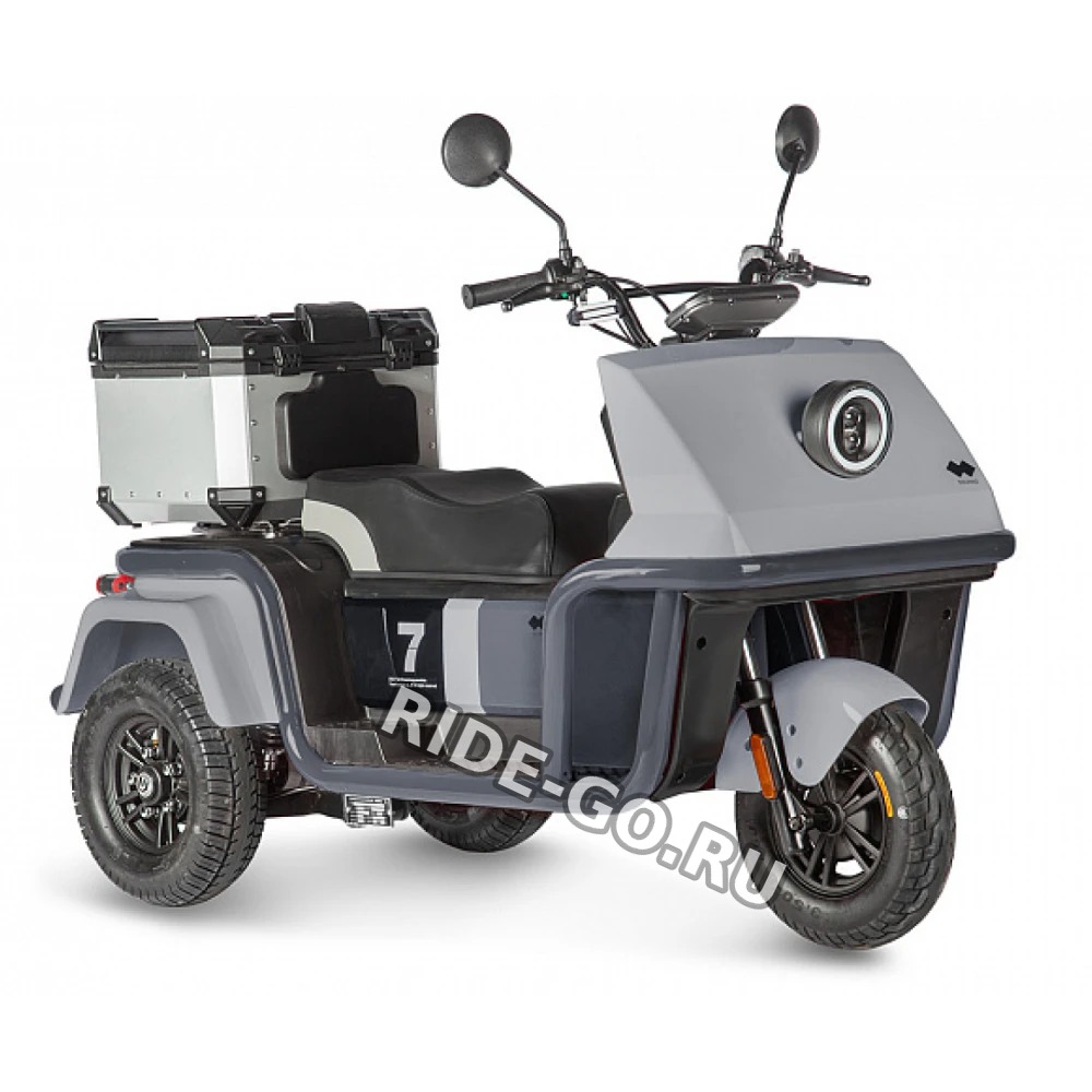 Электротрицикл Wanshida DOUHAO 60V 800Вт Серо-черный