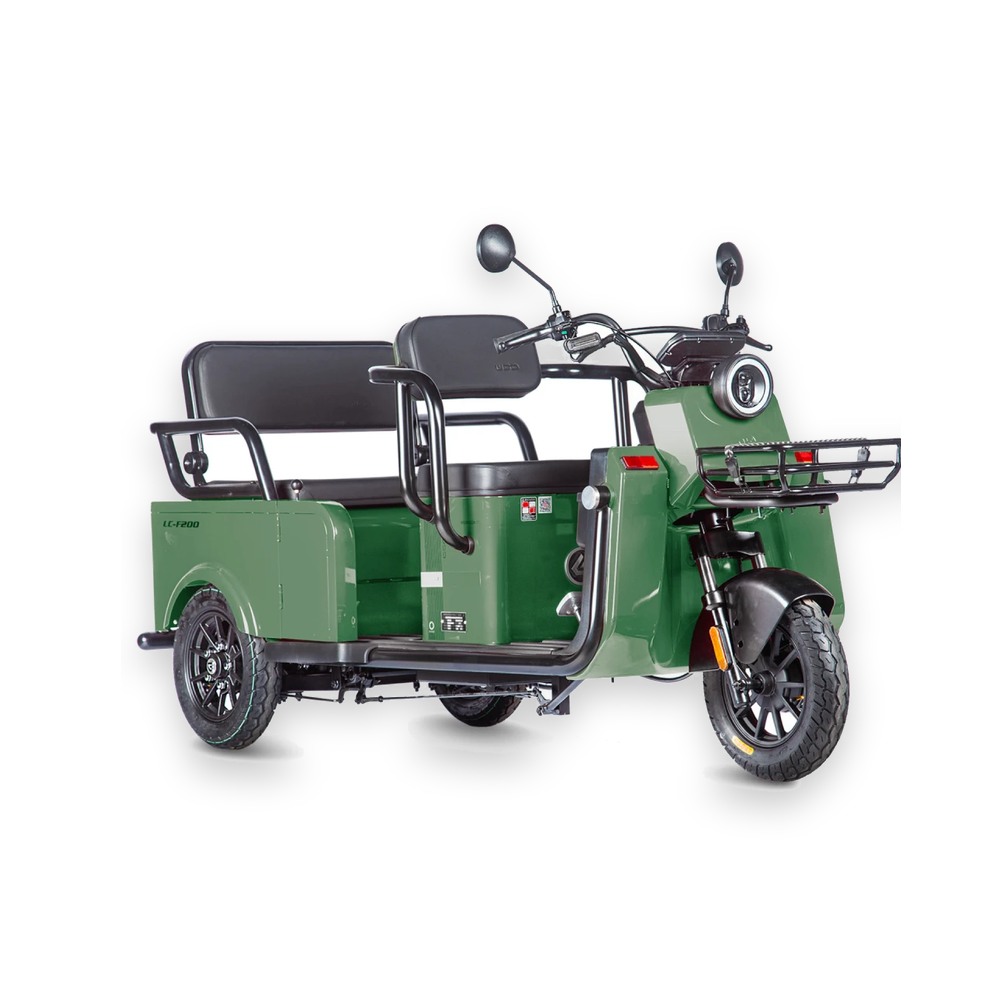 Электротрицикл Wanshida LC-F200 60V 1000Вт Зеленый