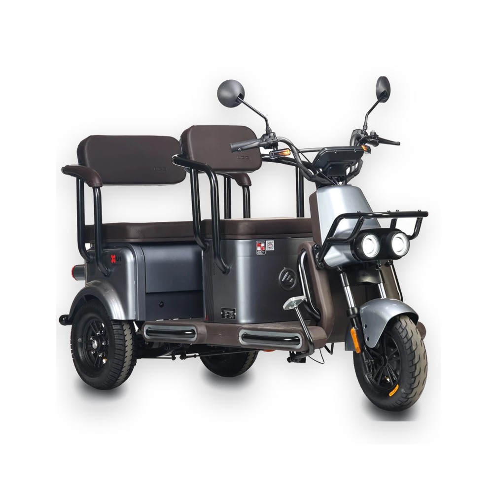 Электротрицикл Wanshida U1-X 60V 800Вт Коричневый