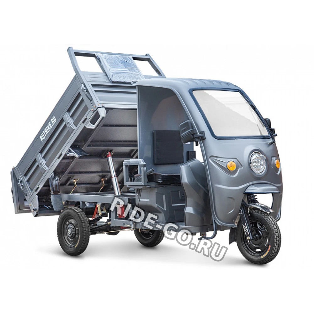 Грузовой электротрицикл Rutrike D5 КАБИНА гидравлика 1700 60V1200W