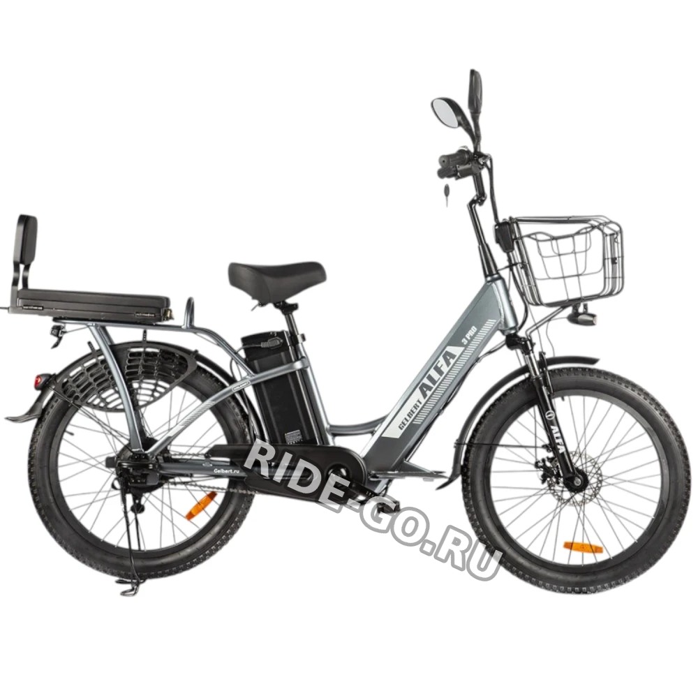 Электровелосипед Green City Gelbert ALFA 3 PRO Серый