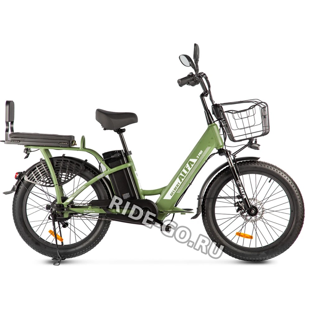 Электровелосипед Green City Gelbert ALFA 3 PRO Зеленый