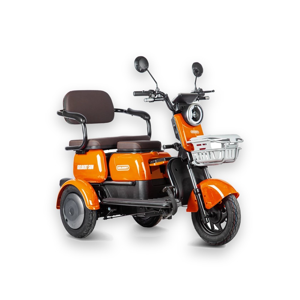 Электротрицикл Rutrike Gelbert Sun 48V/60V 650Вт Оранжевый