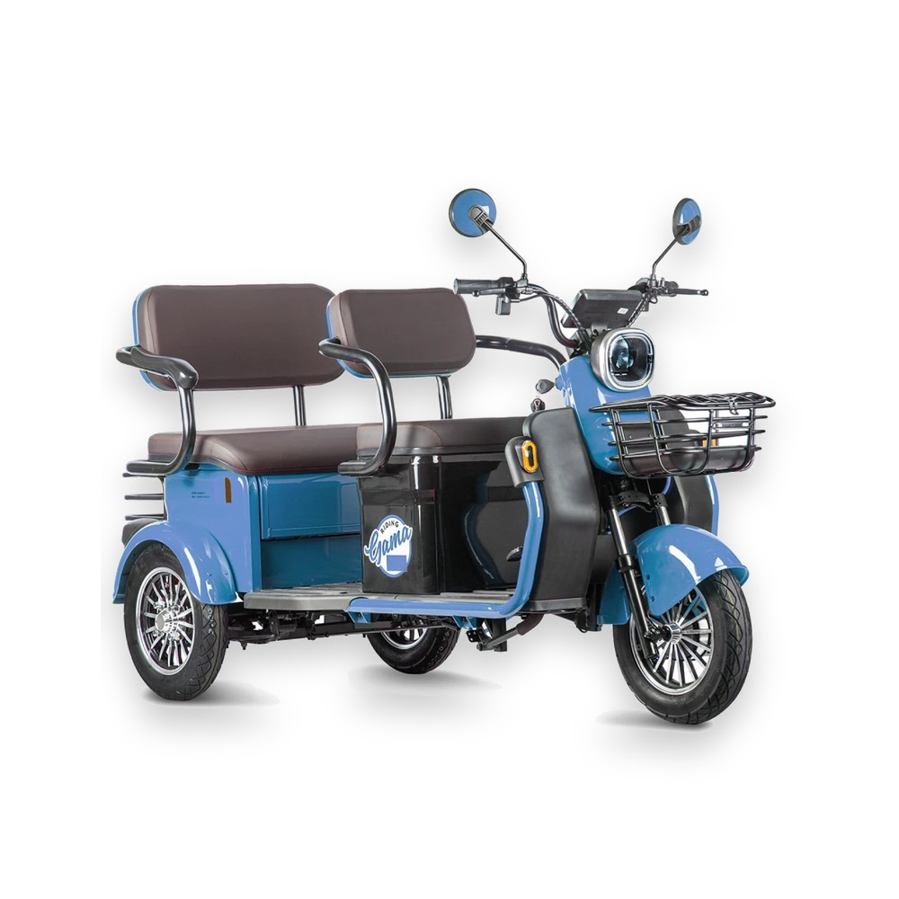Электротрицикл Rutrike Gelbert Kappa 48V/60V 650Вт Cиний